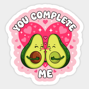 Adorable Avocado Love Sticker